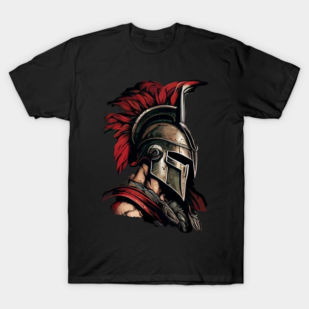 spartans never give up T-Shirt by SIM1